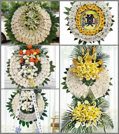 四川达州大竹县双拱镇花圈速递